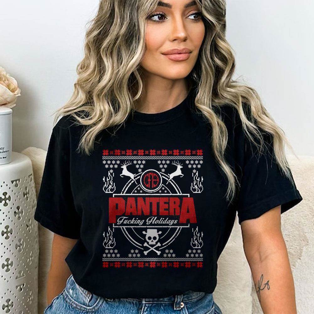 Pantera Ugly Christmas Sweatshirt Fucking Holidays Sweatshirt Pantera Ugly Christmas Sweatshirt Fucking Holidays Sweatshirt