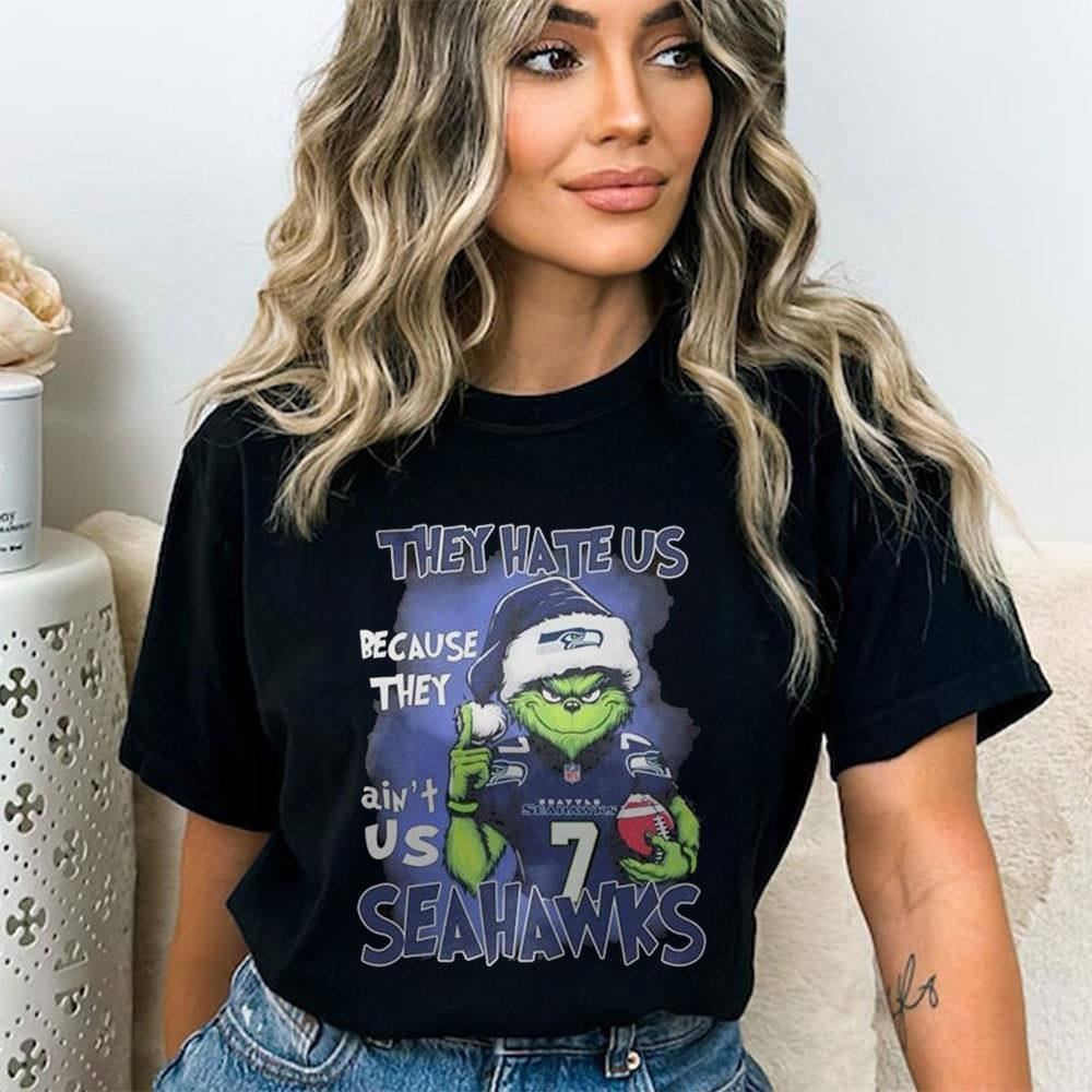 Santa Grinch They Hate Us Because They Ain’t Us Seattle Seahawks Shirt Santa Grinch They Hate Us Because They Ain’t Us Seattle Seahawks Shirt