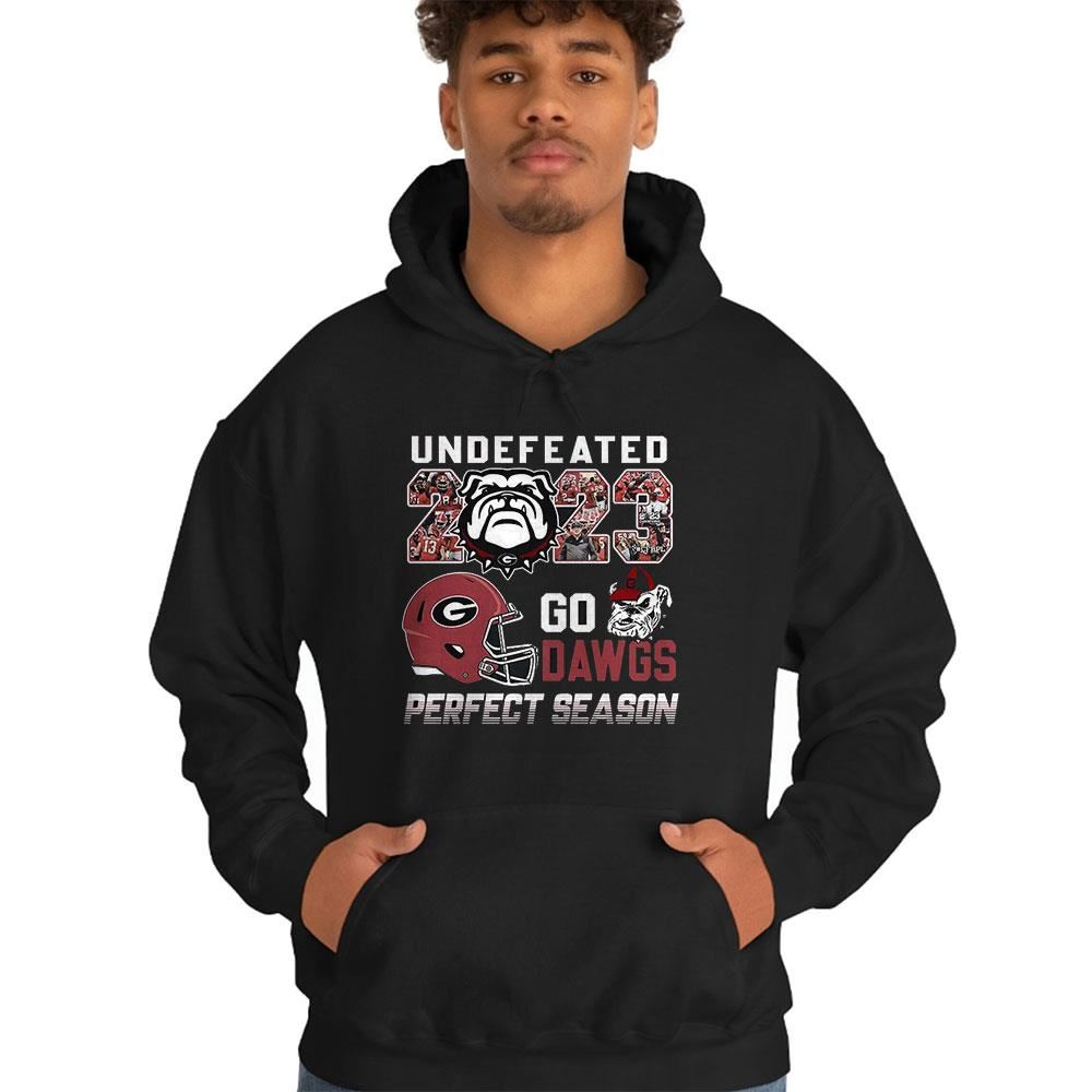 Georgia Bulldogs Undefeated 2023 Go Dawgs Perfect Season T-shirt
