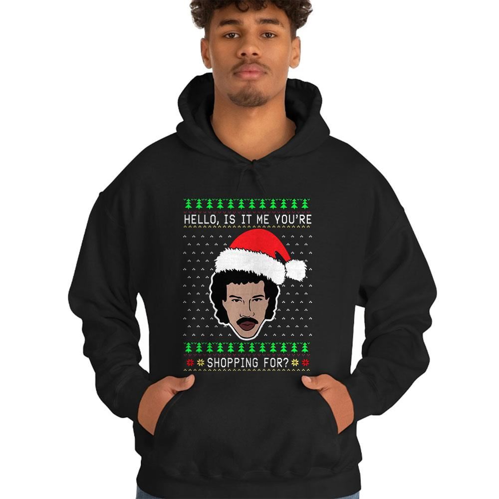 Lionel Richie Hello Ugly Christmas Sweater Lionel Richie Hello Ugly Christmas Sweater