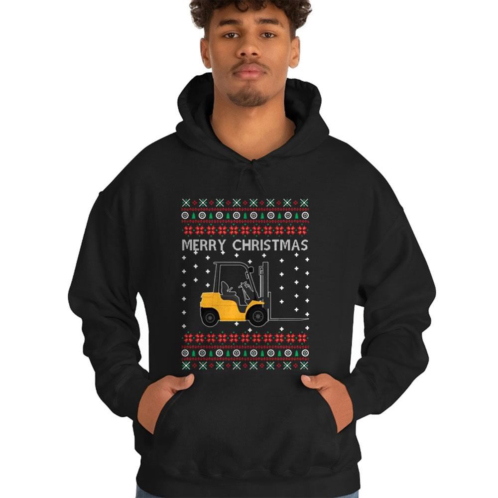 Merry Christmas Forklift Ugly Sweater Merry Christmas Forklift Ugly Sweater