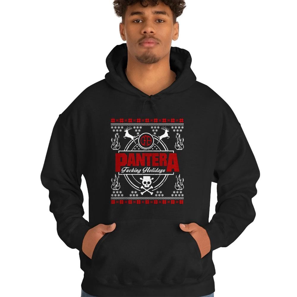 Pantera Ugly Christmas Sweatshirt Fucking Holidays Sweatshirt Pantera Ugly Christmas Sweatshirt Fucking Holidays Sweatshirt