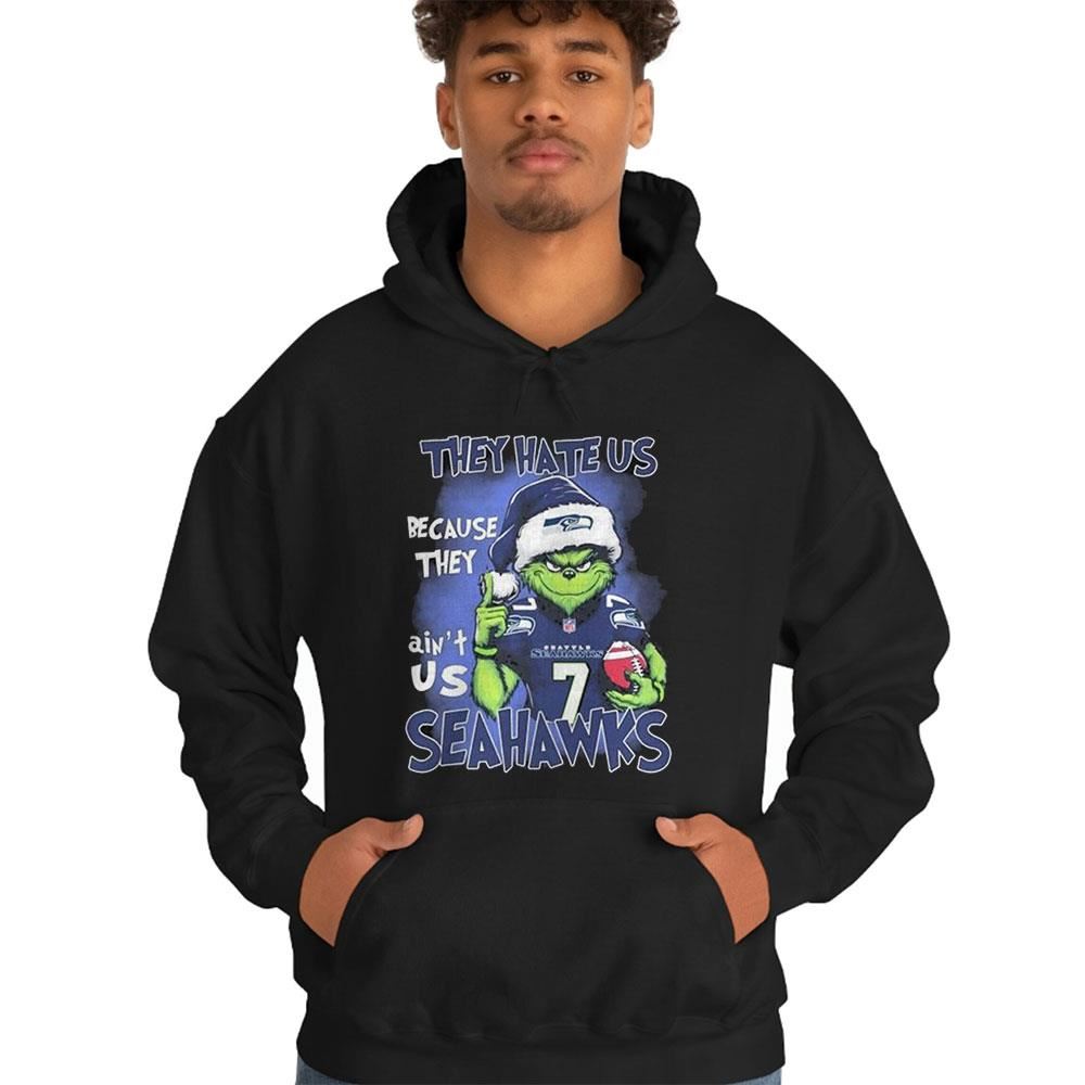 Santa Grinch They Hate Us Because They Ain’t Us Seattle Seahawks Shirt Santa Grinch They Hate Us Because They Ain’t Us Seattle Seahawks Shirt