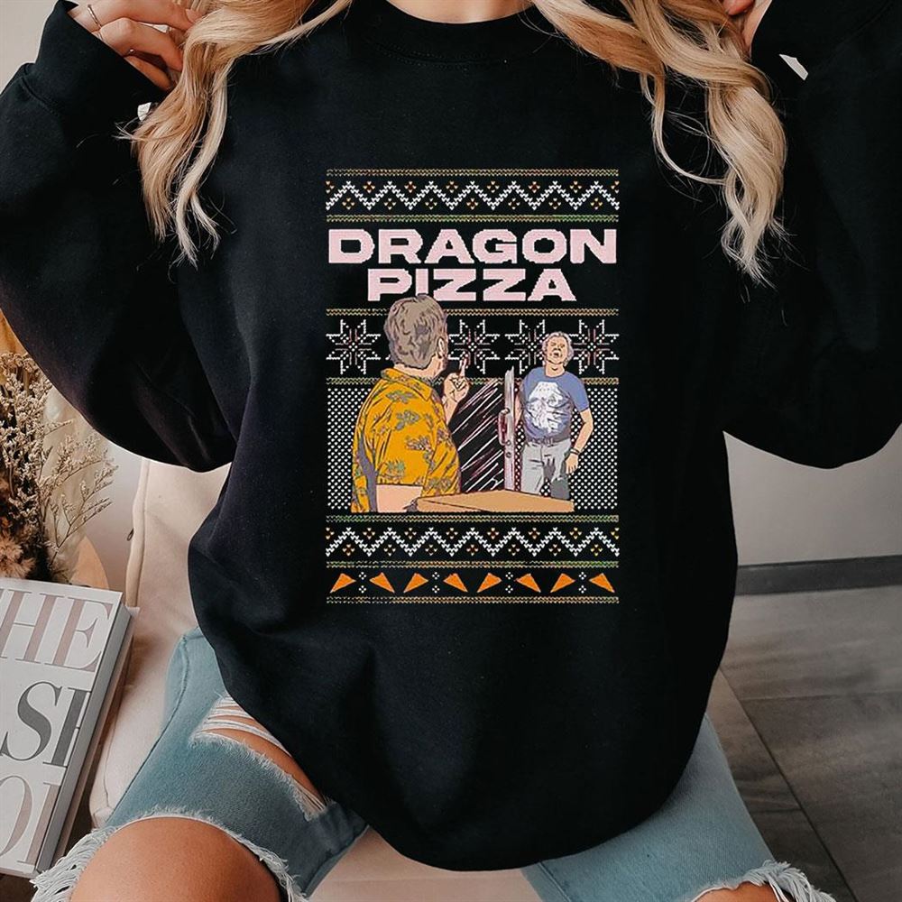 David Portnoy Dragon Pizza Ugly Christmas Sweatshirt