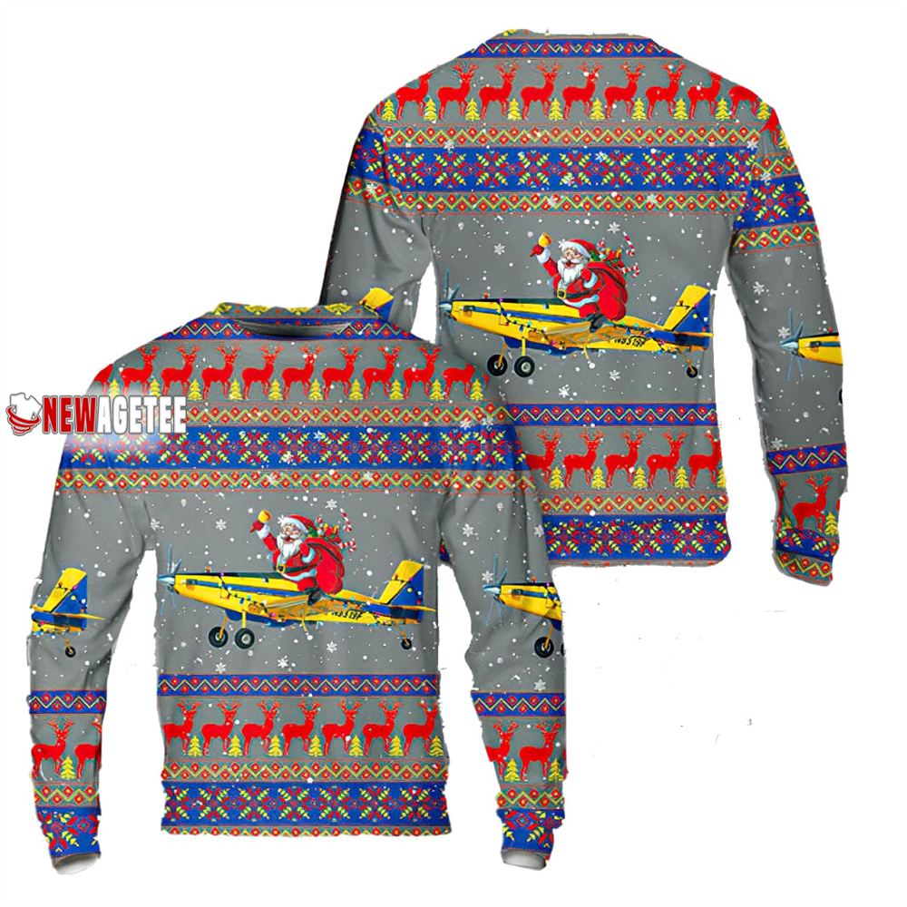 Air Tractor At-500 Family Christmas Ugly Sweater Air Tractor At-500 Family Christmas Ugly Sweater