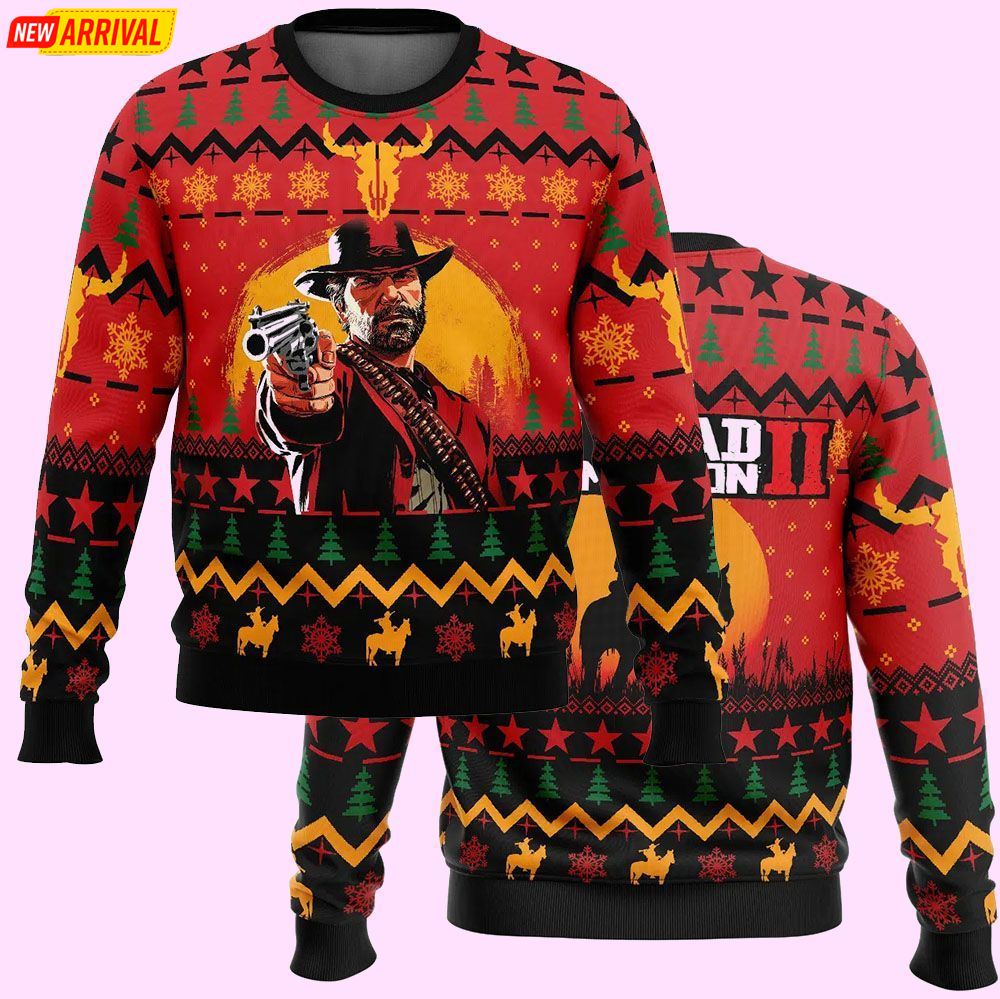 Arthur Morgan Red Dead Redemption Christmas Ugly Sweater