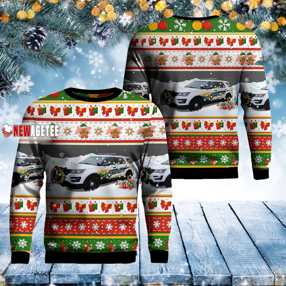 Bunnell Florida Flagler County Sheriffs Office Christmas Ugly Sweater