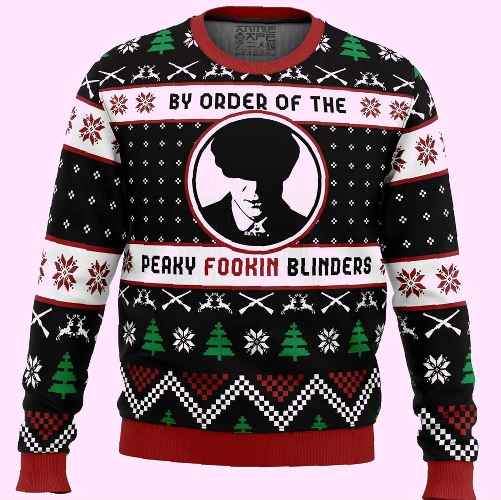By The Order Of The Peaky Blinders Christmas Ugly Sweater By The Order Of The Peaky Blinders Christmas Ugly Sweater