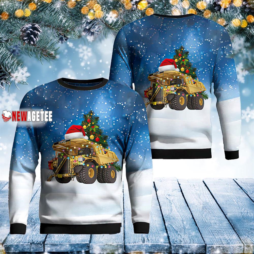 Caterpillar 797f Mining Dump Truck Christmas Sweater