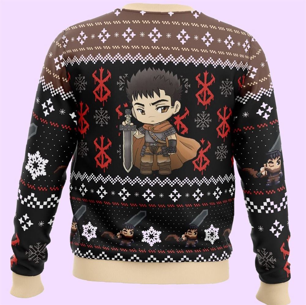 Chibi Guts Berserk Christmas Ugly Sweater