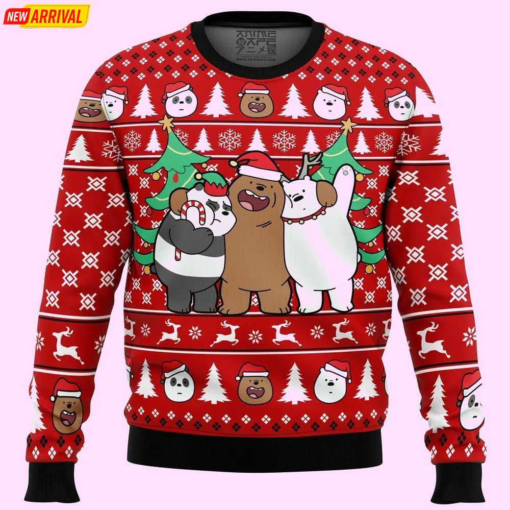 Christmas Bears We Bare Bears Christmas Ugly Sweater