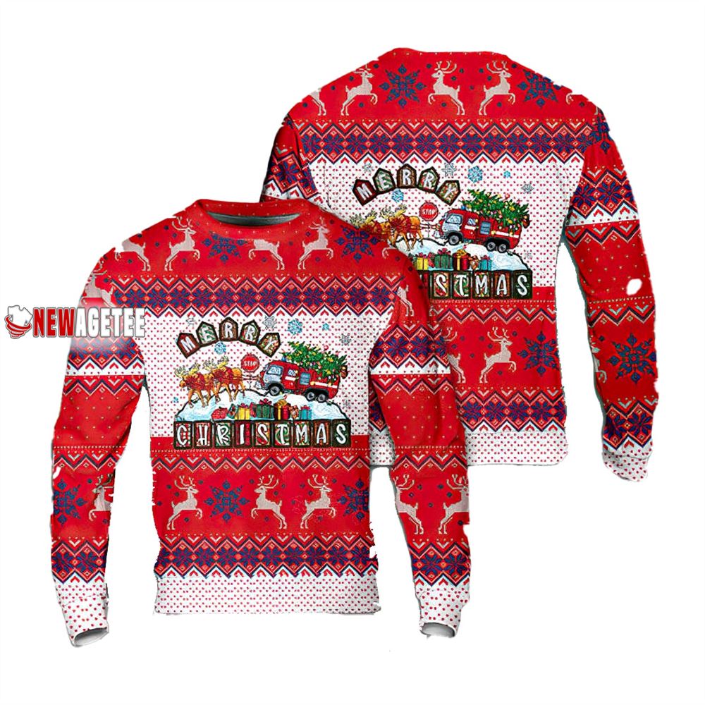 Christmas Fire Department Sweater