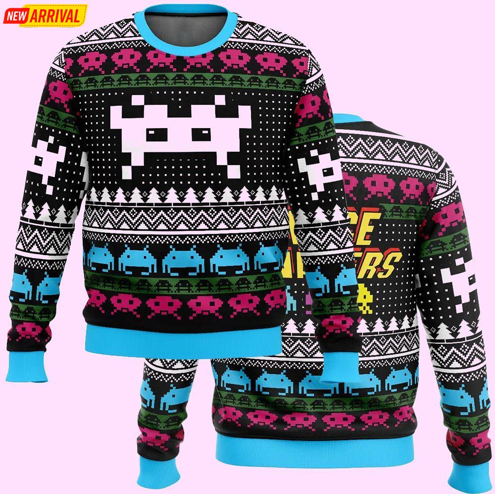 Christmas Space Invaders Christmas Ugly Sweater
