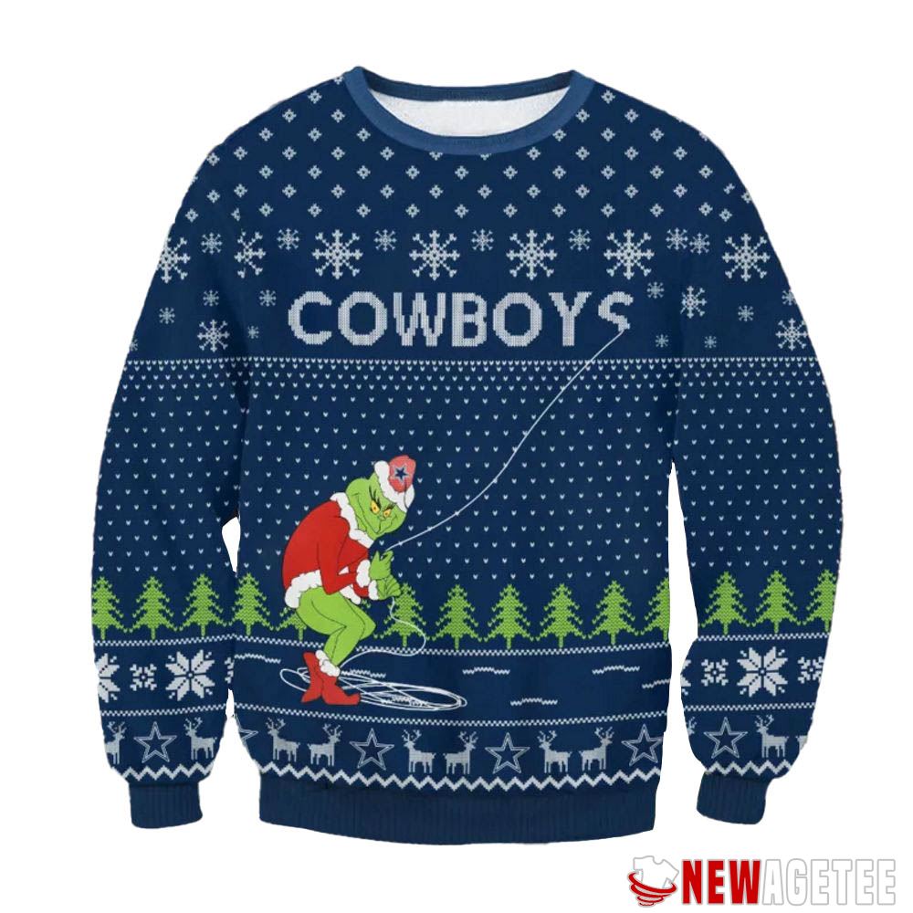 Dallas Cowboys Grinch Remove Thread Nfl Ugly Christmas Sweater Dallas Cowboys Grinch Remove Thread Nfl Ugly Christmas Sweater