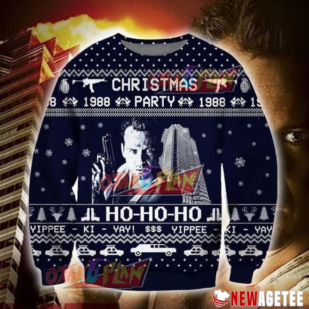 Die Hard Knitting Christmas Ugly Sweater