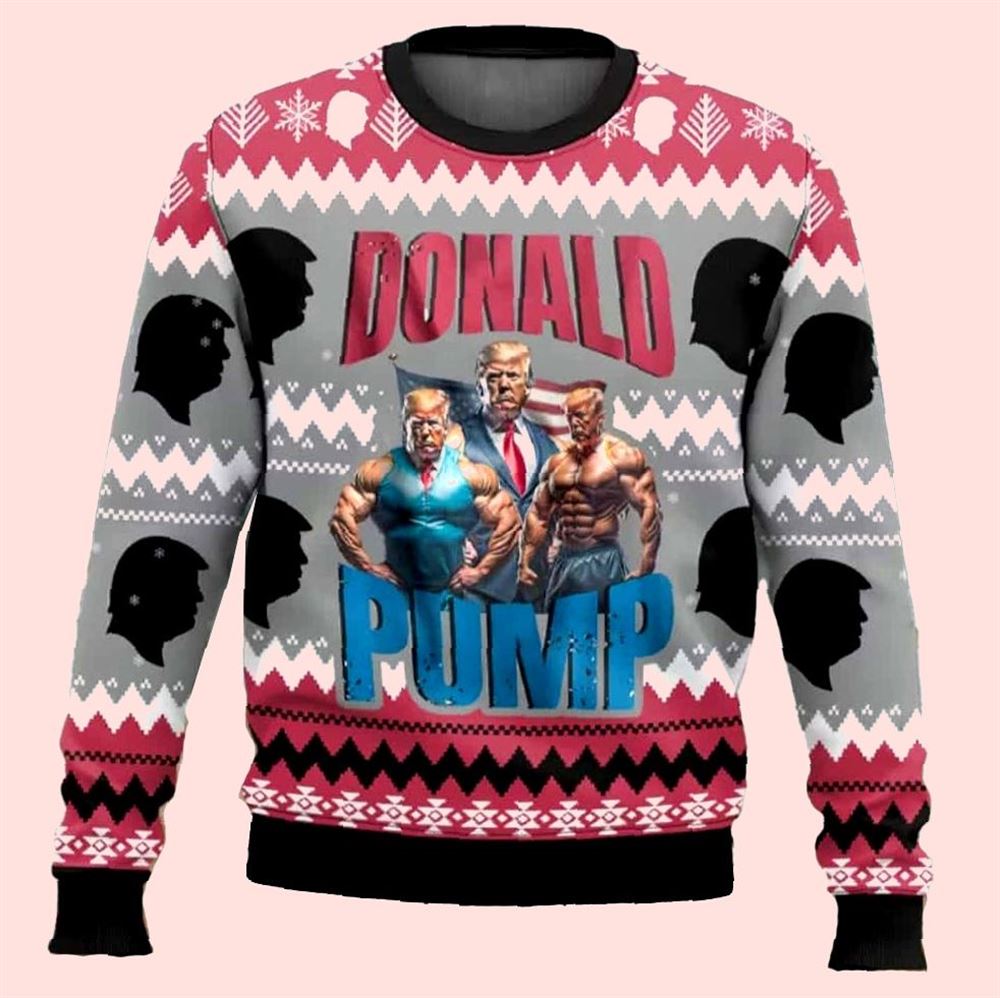 Donal Pump Christmas Ugly Sweater