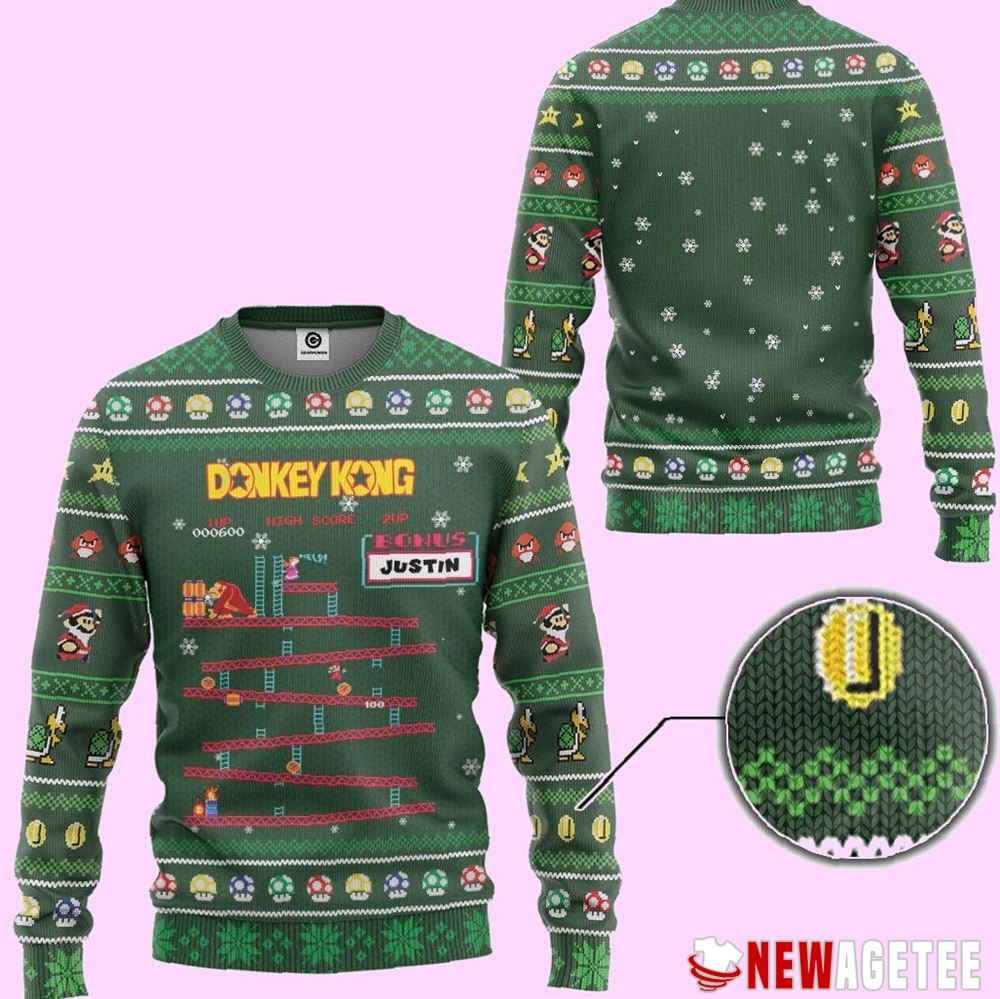 Donkey Kong Ugly Christmas Sweater