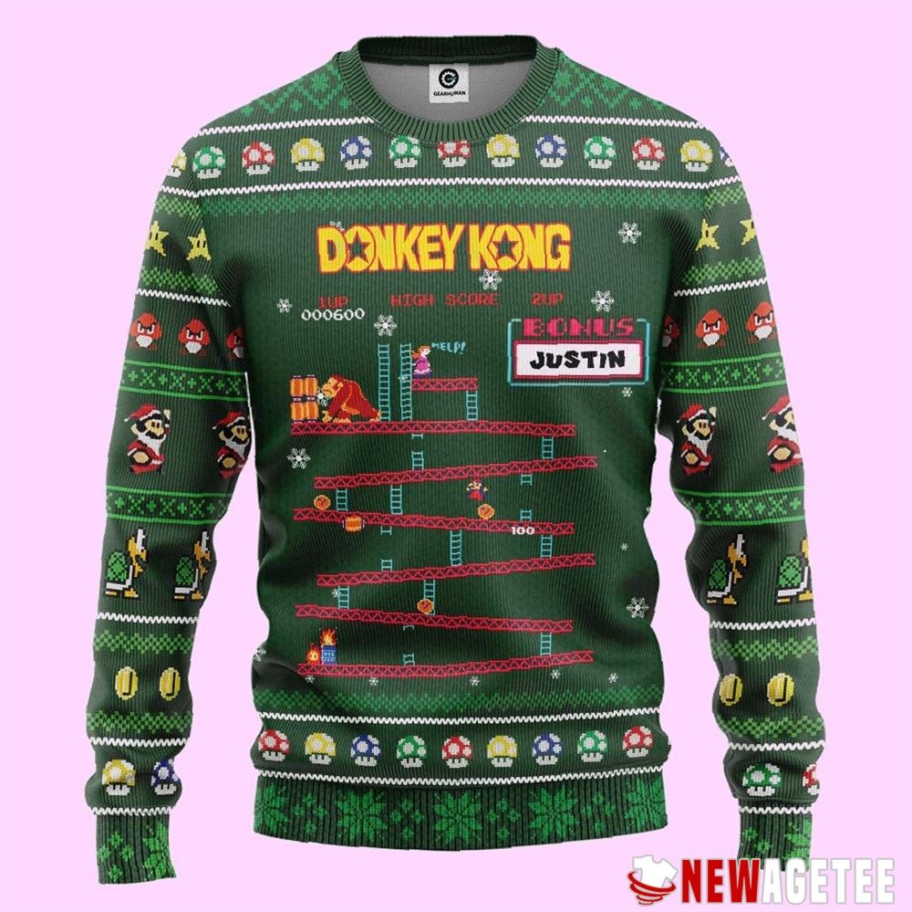 Donkey Kong Ugly Christmas Sweater