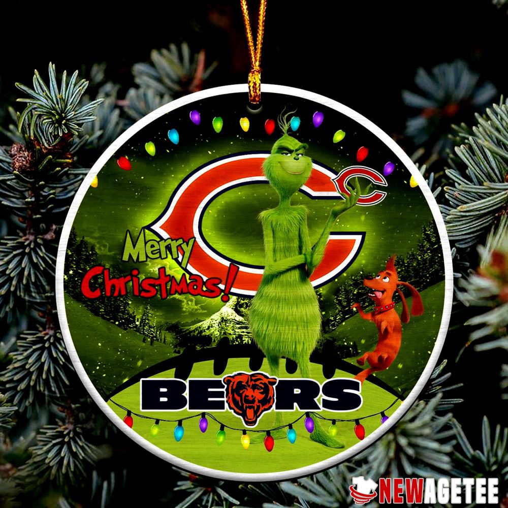 Funny Grinch Chicago Bears Nfl Merry Christmas Ornaments Tree Decoration Decoration Funny Grinch Chicago Bears Nfl Merry Christmas Ornaments Tree Decoration Decoration