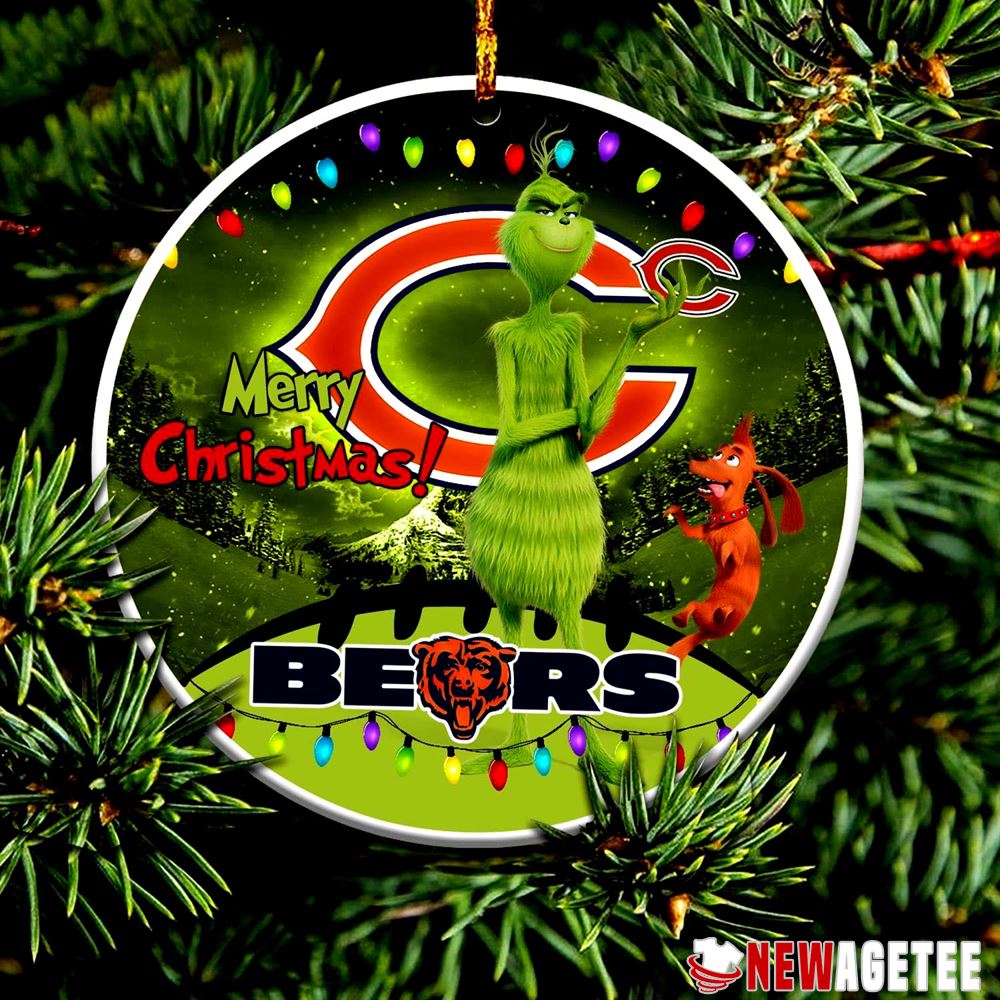 Funny Grinch Chicago Bears Nfl Merry Christmas Ornaments Tree Decoration Decoration Funny Grinch Chicago Bears Nfl Merry Christmas Ornaments Tree Decoration Decoration