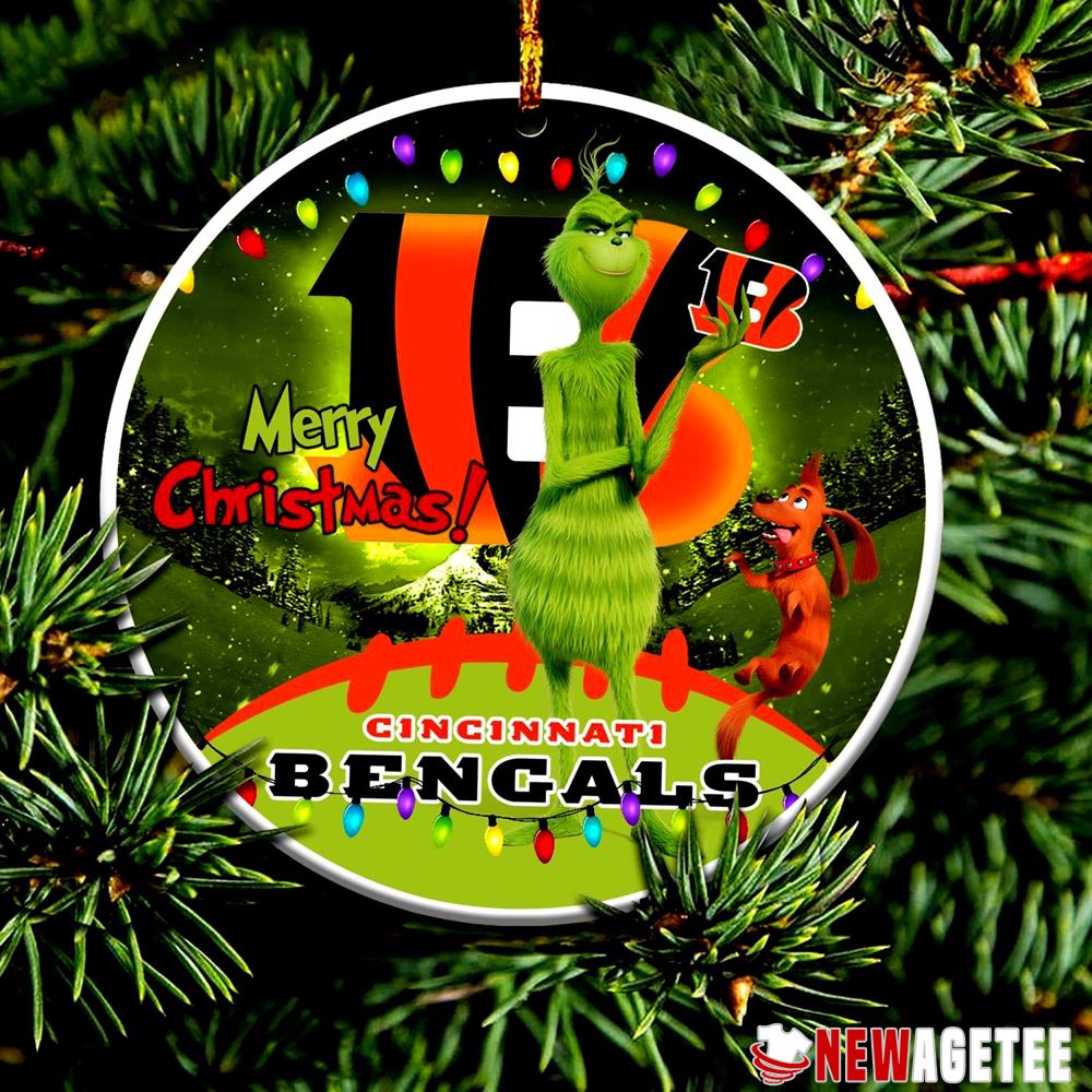 Funny Grinch Cincinnati Bengals Nfl Merry Christmas Ornaments Tree Decoration Holiday Gift Funny Grinch Cincinnati Bengals Nfl Merry Christmas Ornaments Tree Decoration Holiday Gift