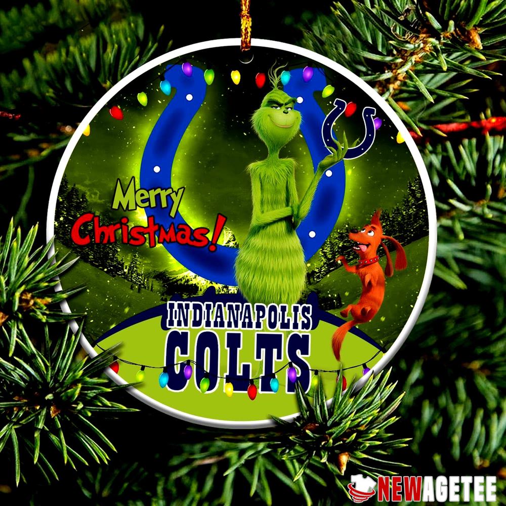 Funny Grinch Indianapolis Colts Nfl Merry Christmas Ornaments Tree Decoration Funny Grinch Indianapolis Colts Nfl Merry Christmas Ornaments Tree Decoration