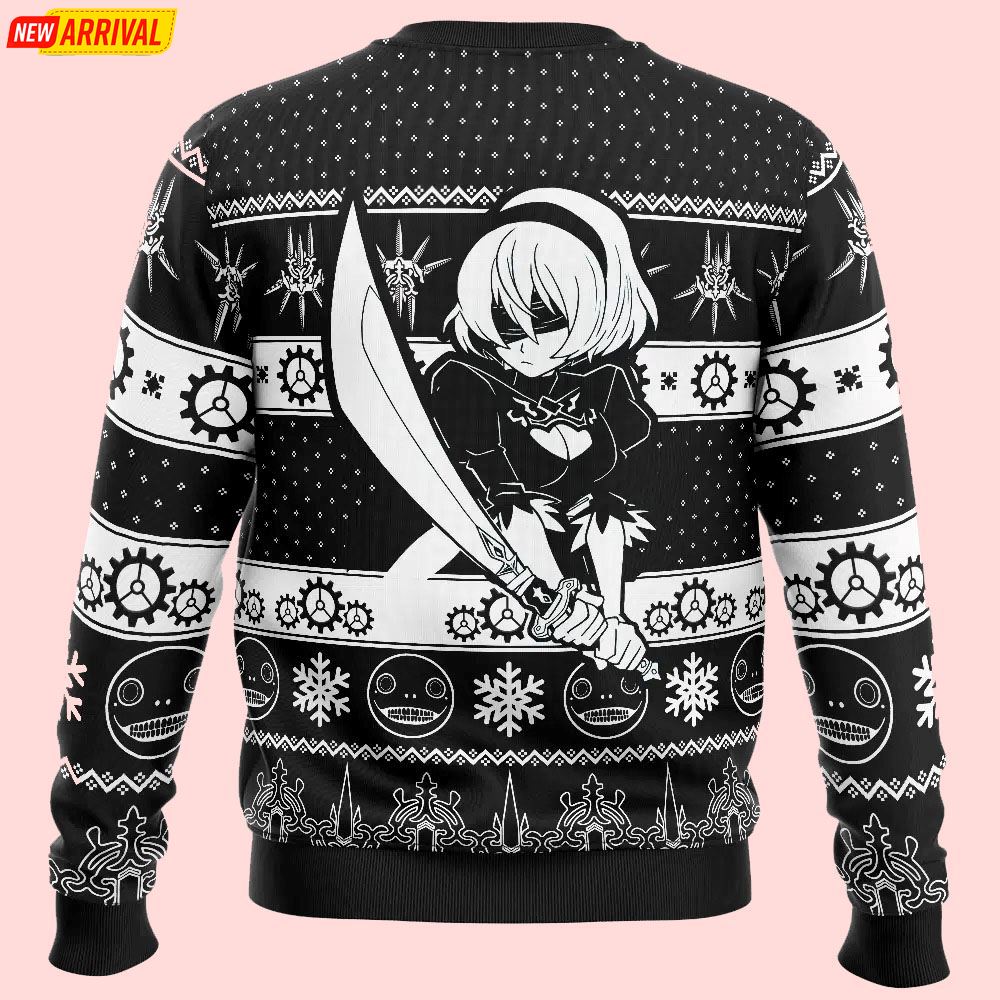 Game Of Yorha Nier Automata Christmas Ugly Sweater