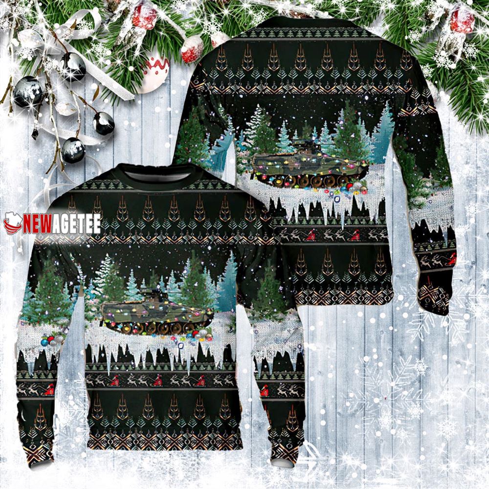 German Bundeswehr Ifv Marder 1 A3 Christmas Ugly Sweater