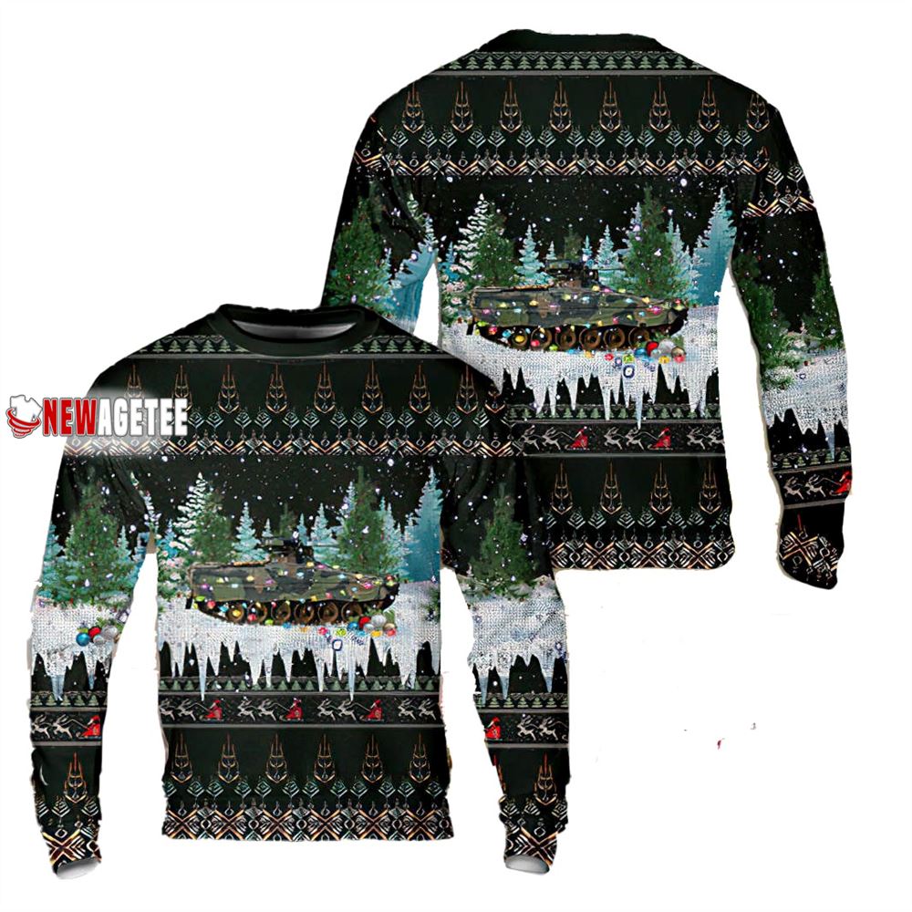 German Bundeswehr Ifv Marder 1 A3 Christmas Ugly Sweater