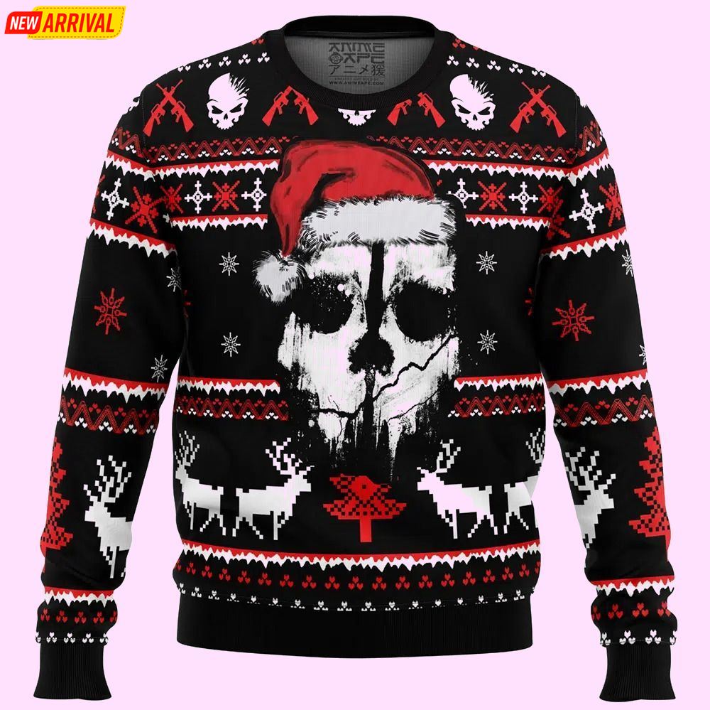 Ghost Call Of Duty Christmas Ugly Sweater