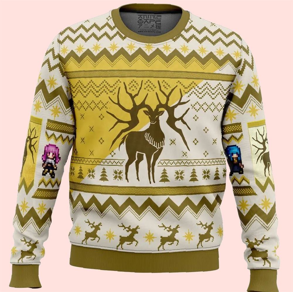 Golden Deer Fire Emblem Christmas Ugly Sweater