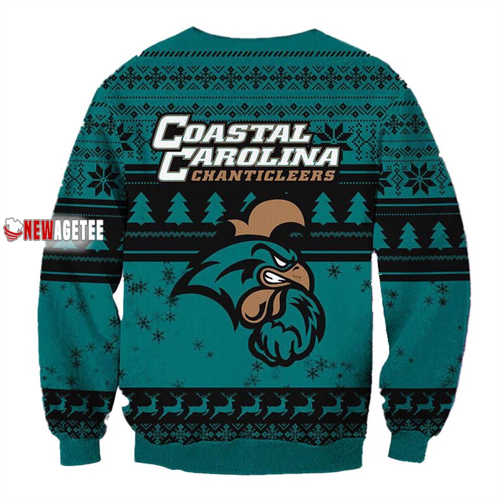 Grinch Stole Coastal Carolina Chanticleers Ncaa Christmas Ugly Sweater Grinch Stole Coastal Carolina Chanticleers Ncaa Christmas Ugly Sweater