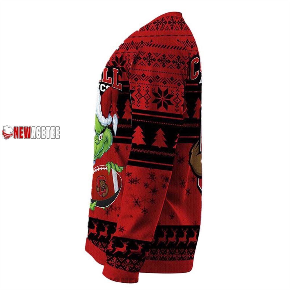 Grinch Stole Cornell Big Red Ncaa Christmas Ugly Sweater Grinch Stole Cornell Big Red Ncaa Christmas Ugly Sweater
