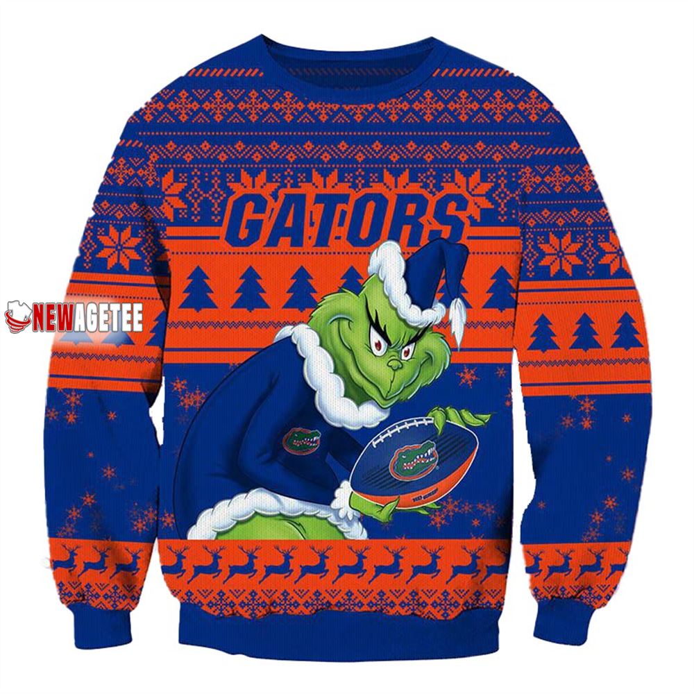 Grinch Stole Davidson Wildcats Ncaa Christmas Ugly Sweater