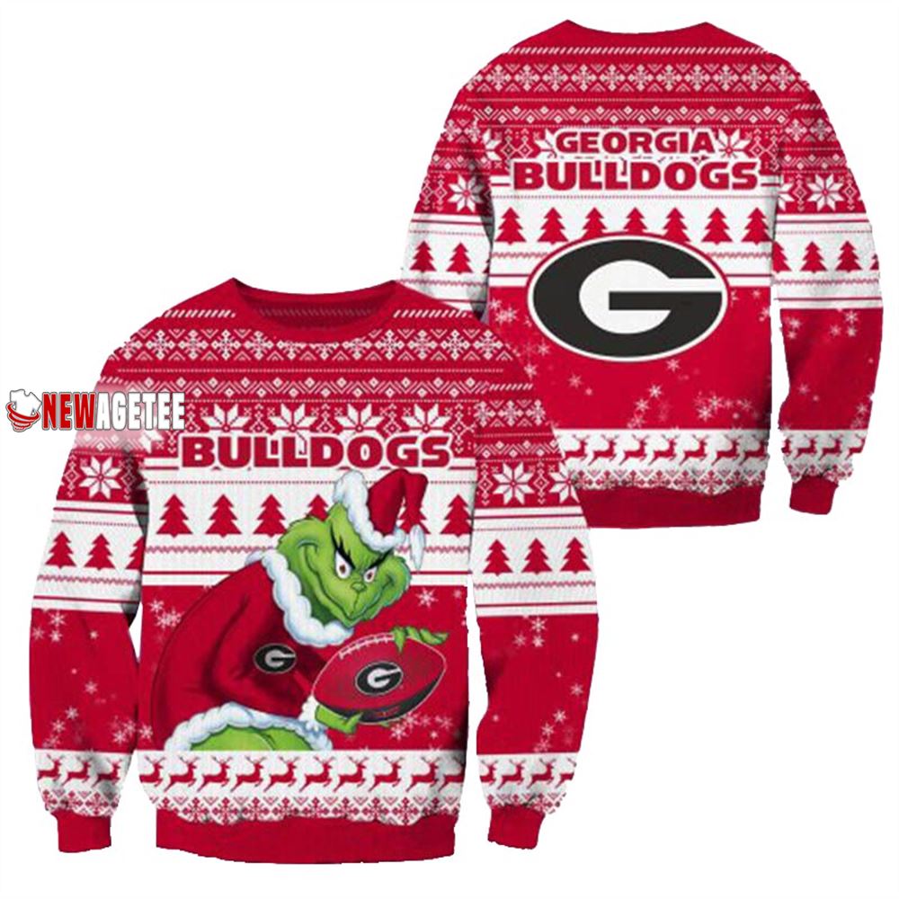 Grinch Stole Georgia Bulldogs Ncaa Christmas Ugly Sweater Grinch Stole Georgia Bulldogs Ncaa Christmas Ugly Sweater