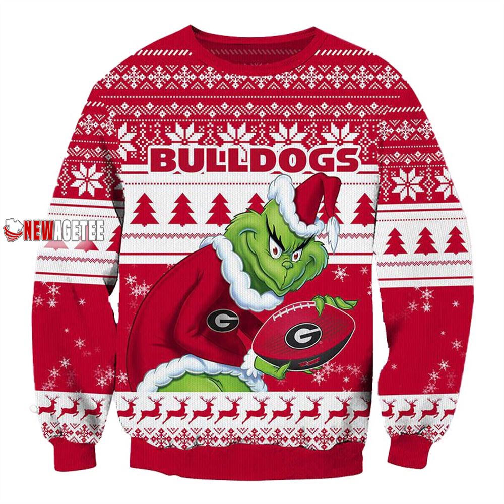 Grinch Stole Georgia Bulldogs Ncaa Christmas Ugly Sweater Grinch Stole Georgia Bulldogs Ncaa Christmas Ugly Sweater