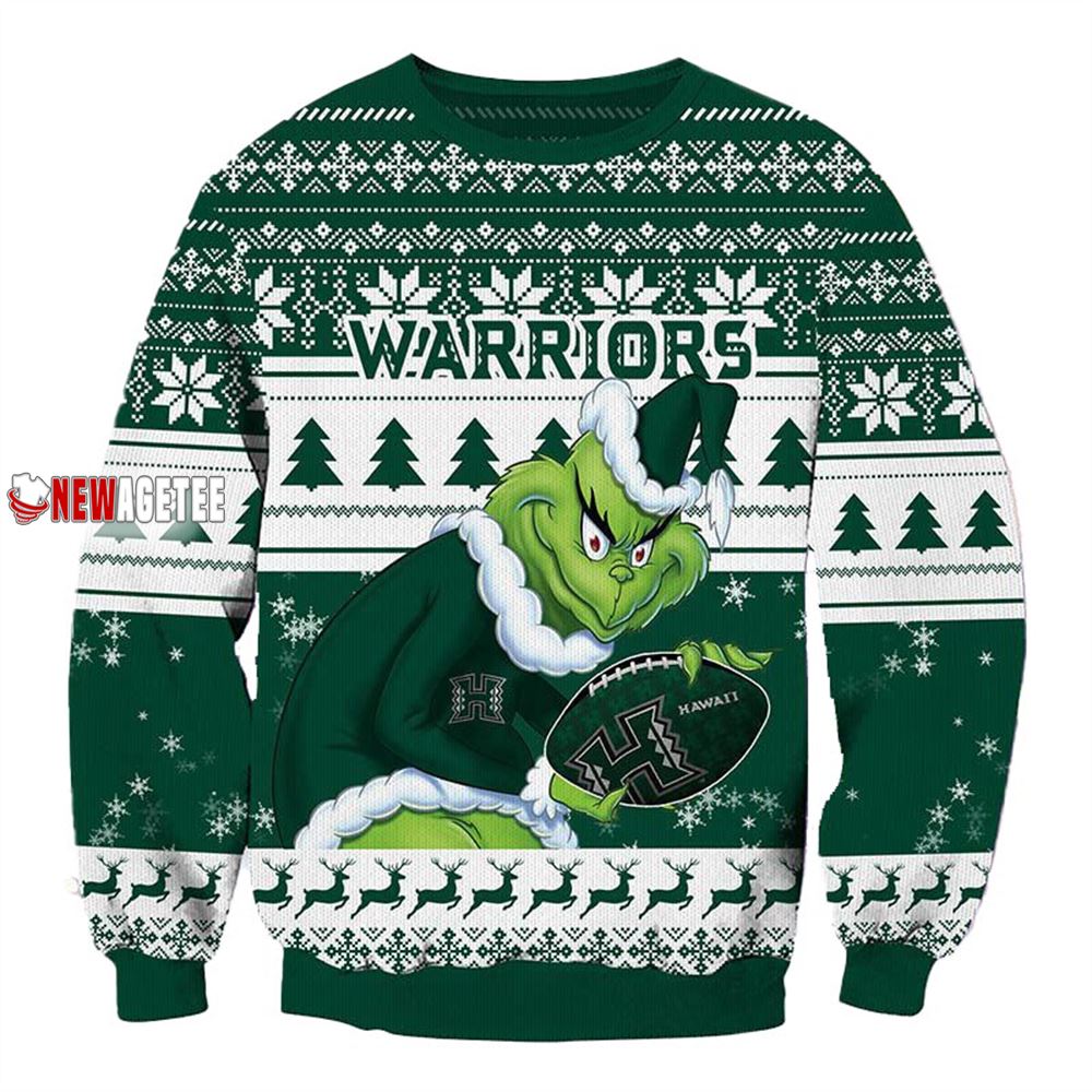 Grinch Stole Hawaii Rainbow Warriors Ncaa Christmas Ugly Sweater Grinch Stole Hawaii Rainbow Warriors Ncaa Christmas Ugly Sweater