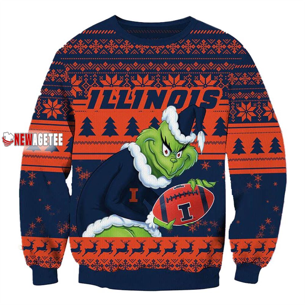 Grinch Stole Houston Cougars Ncaa Christmas Ugly Sweater