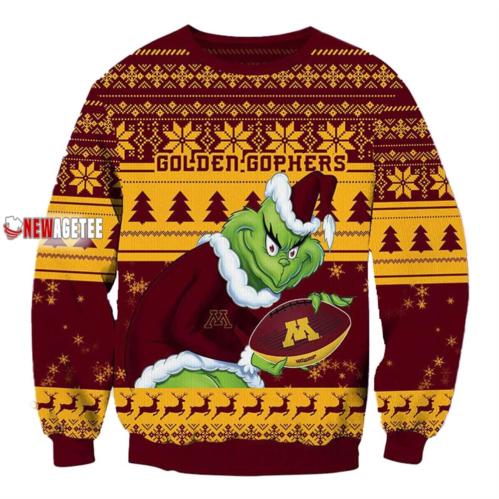 Grinch Stole Michigan Wolverines Ncaa Christmas Ugly Sweater