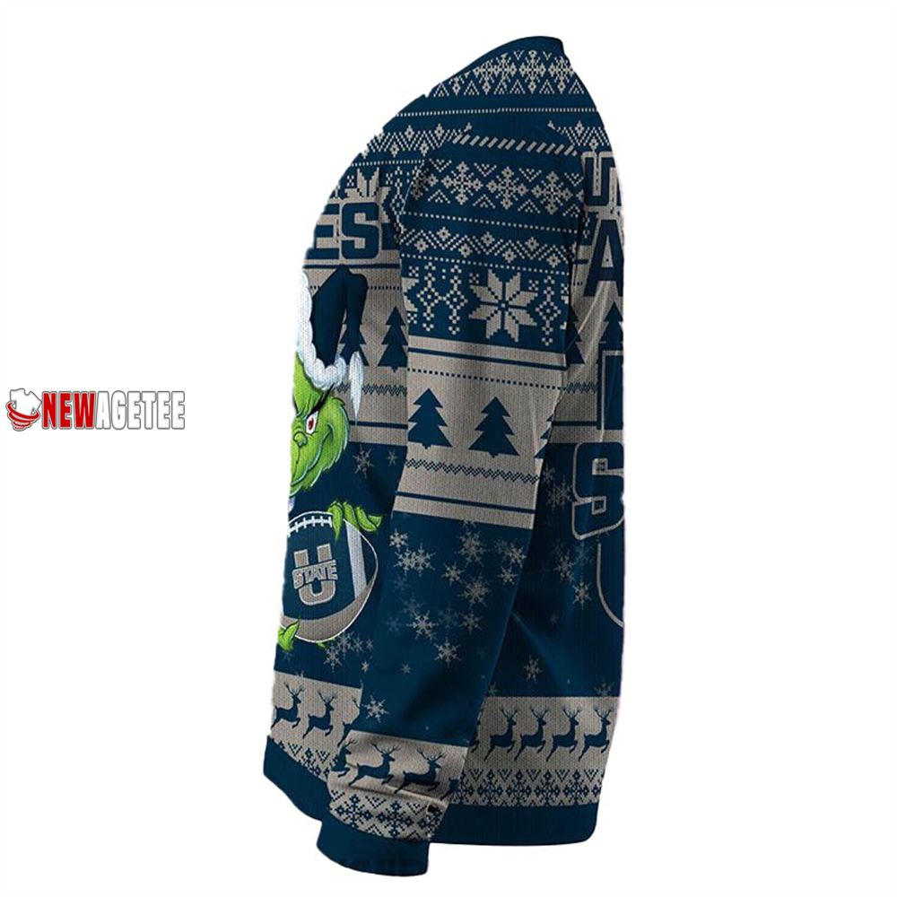 Grinch Stole Navy Midshipmen Ncaa Christmas Ugly Sweater