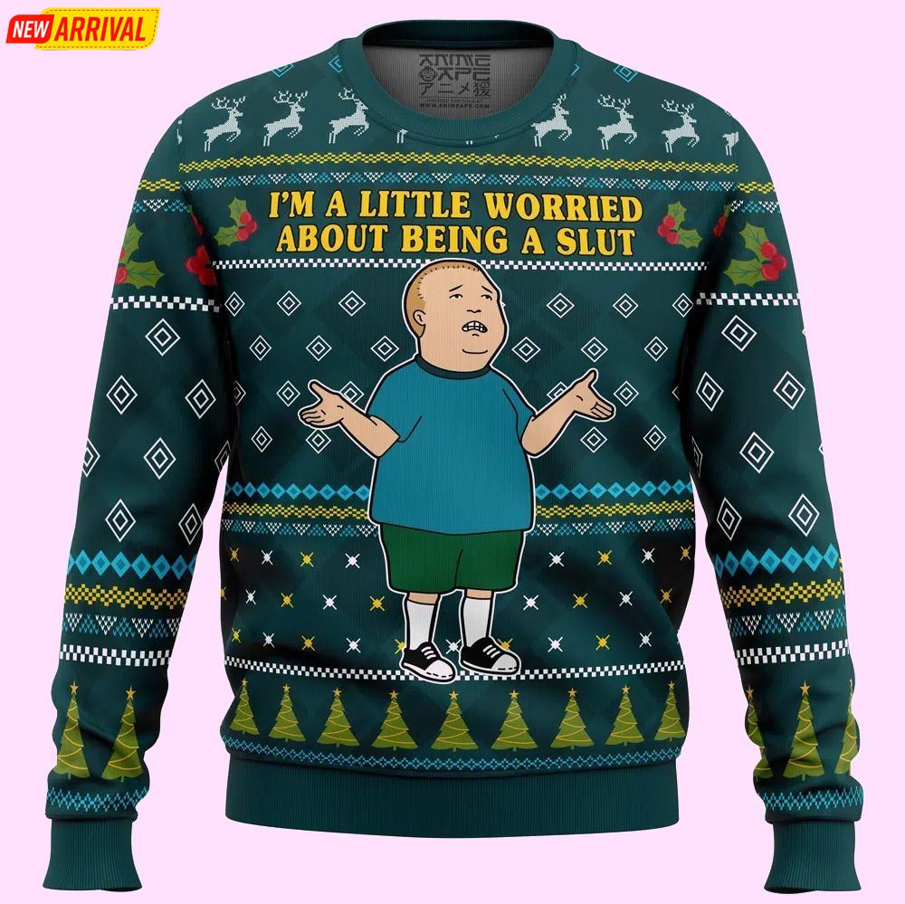 Im A Little Worried King Of The Hill Christmas Ugly Sweater