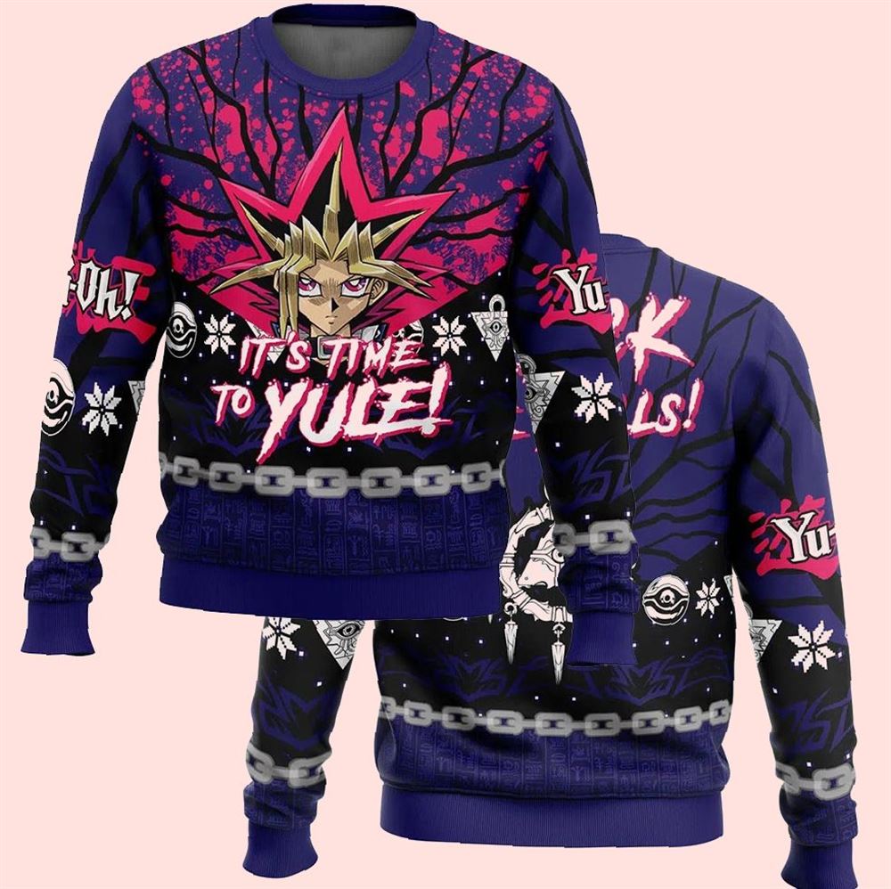 Its Time To Yule Yugioh Christmas Ugly Sweater