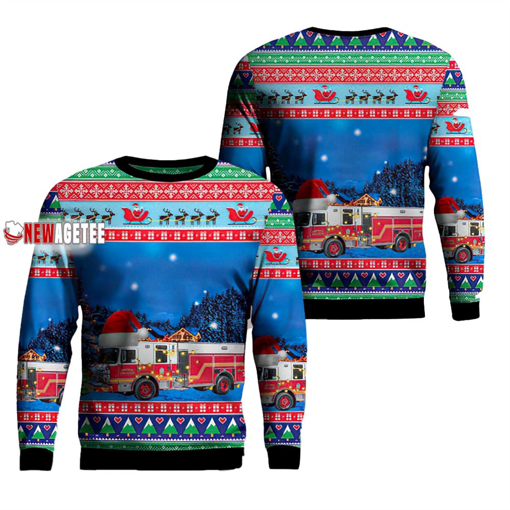 Jonesboro Arkansas Jonesboro Fire Department Christmas Ugly Sweater