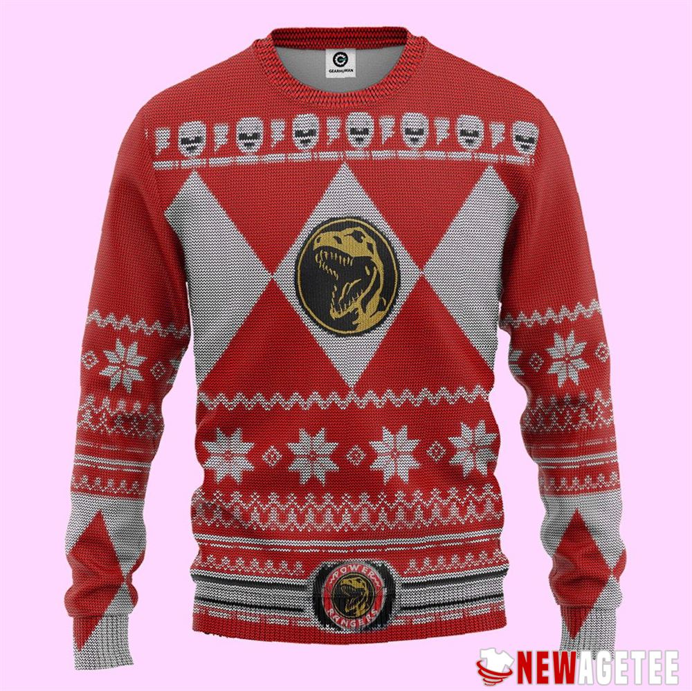 Mighty Morphin Power Rangers Ugly Christmas Sweater Mighty Morphin Power Rangers Ugly Christmas Sweater