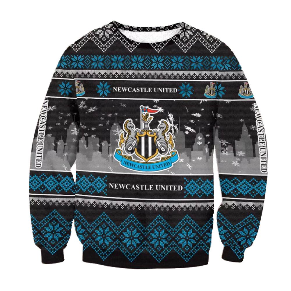 Newcastle United Fc Logo Ugly Christmas Sweater
