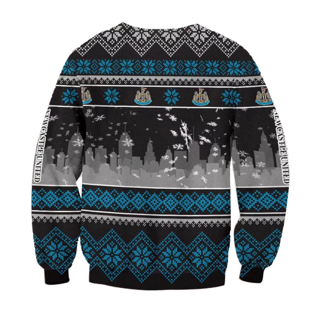 Newcastle United Fc Logo Ugly Christmas Sweater