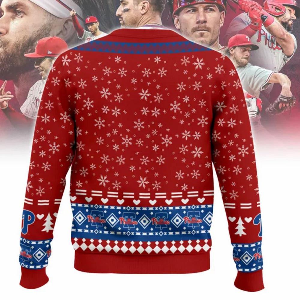 Philadelphia Phillies Believe Team Names Mlb Ugly Christmas Sweater