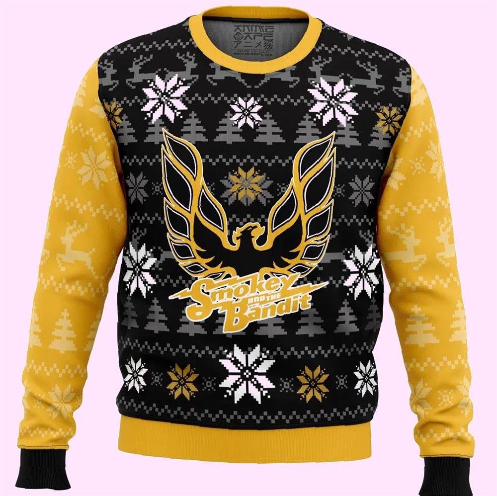 Pontiac Firebird Smokey And The Bandit Christmas Ugly Sweater