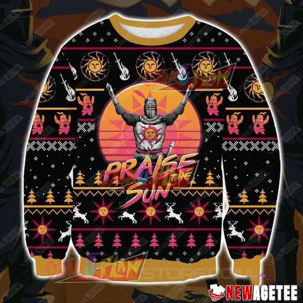 Praise The Sun Dark Souls Ugly Christmas Sweater