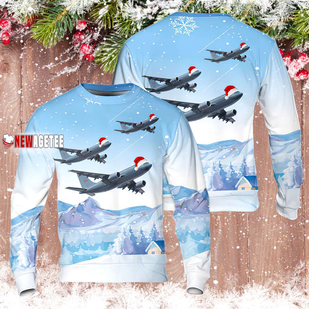 Royal Canadian Air Force Airbus 310 Christmas Ugly Sweater